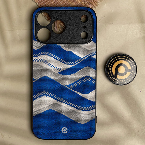 Iphone 18 Pro - Classic Weave Design 13 - Premium Metal Printed Soft Bumper Shock Proof Case