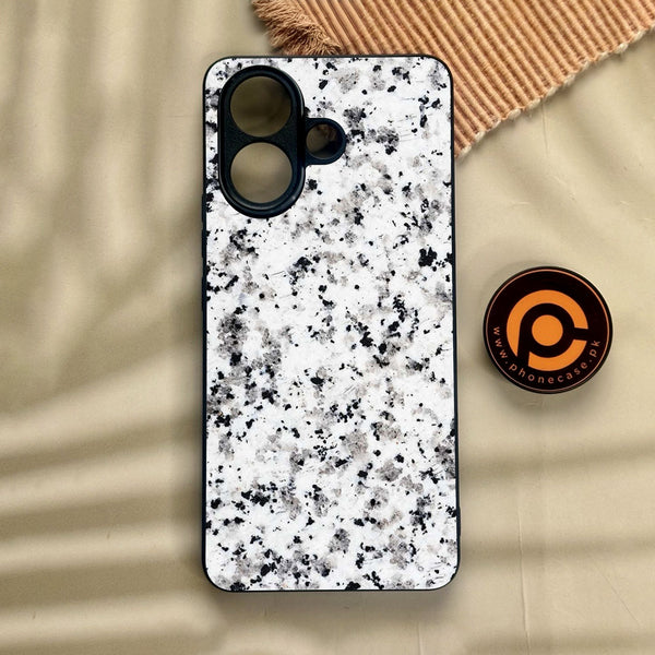 Vivo V60 Lite  - White Design 9 - Premium Metal Printed Soft Bumper Shock Proof Case