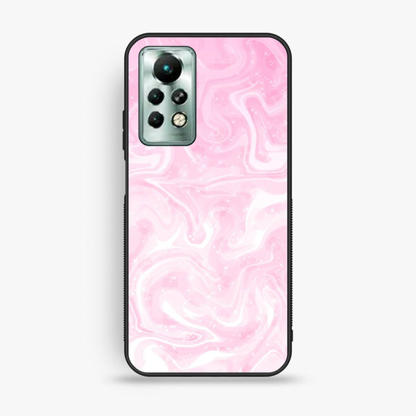 Infinix Note 11 Pro - Pink Design 9 - Premium Metal Printed Soft Bumper Shock Proof Case