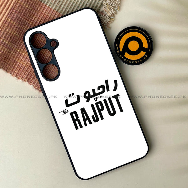 Samsung Galaxy A34 - Cast series ( Rajput ) - Premium Printed Glass soft Bumper Shock Proof Case CS-32506