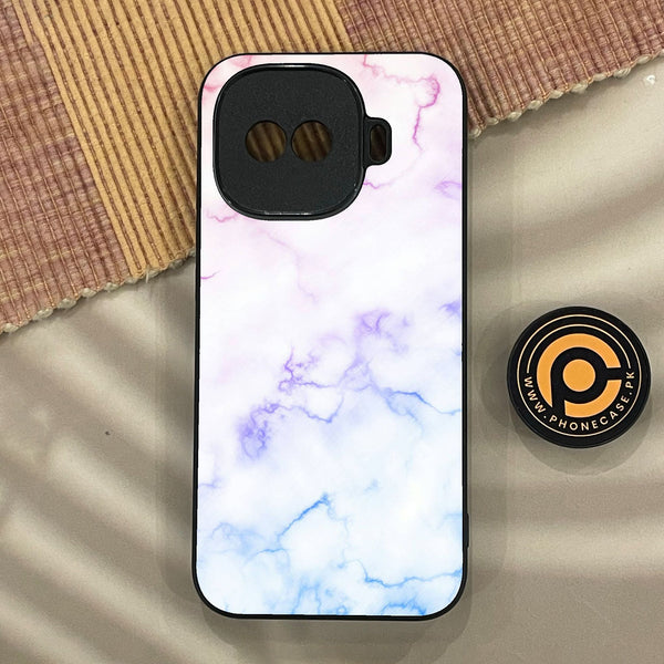 iQoo Z11 Turbo - White Design 2 - Premium Metal Printed Soft Bumper Shock Proof Case