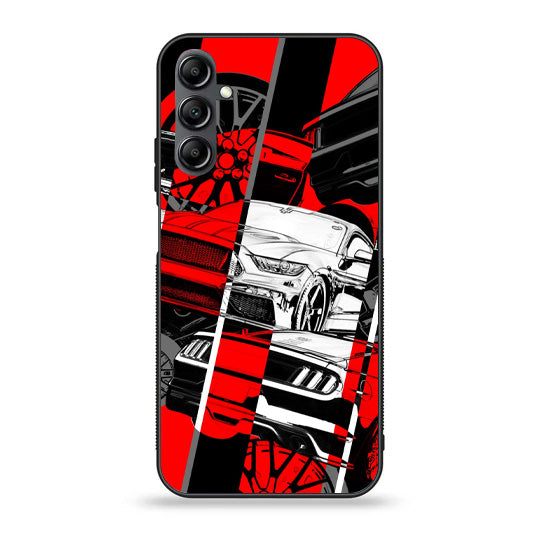 Samsung Galaxy A35 5G - Racing Series 2.0 Design 6  - Premium Metal Printed soft Bumper shock Proof Case CS-16252