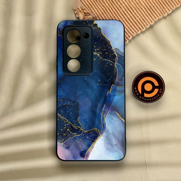 Xiaomi Redmi 15 - Blue Marble Design 7 - Premium Metal Printed Soft Bumper Shock Proof Case