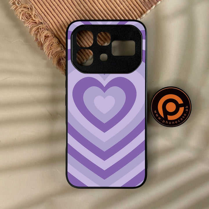 Infinix Note 60 - Heartbeat Design 8 - Premium Metal Printed Soft Bumper Shock Proof Case
