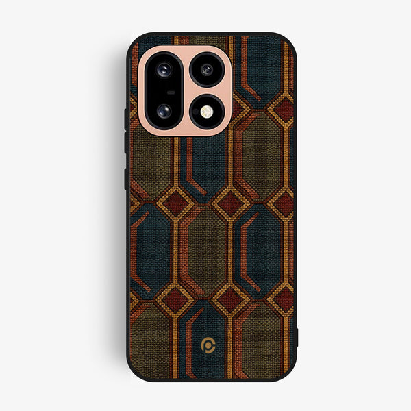 Oneplus 16 - Classic Weave Design 7 - Premium Metal Printed Soft Bumper Shock Proof Case