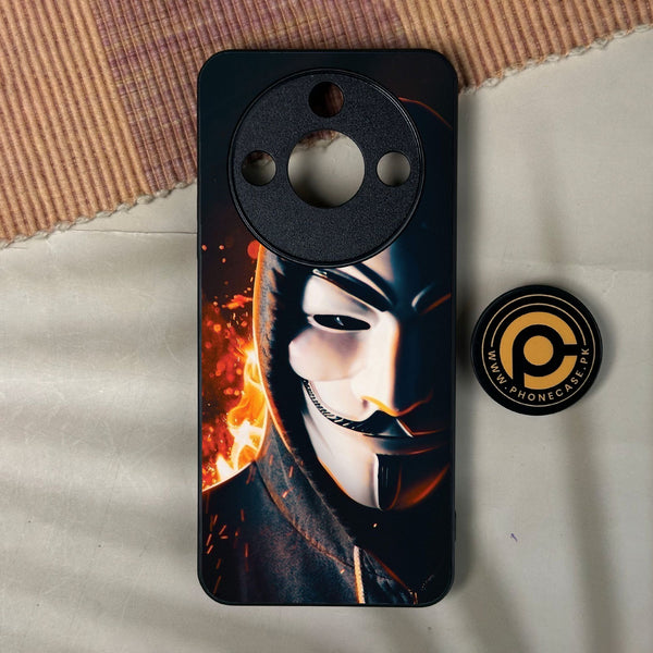 Honor X9c Smart - Anonymous 2.0 Design 6 - Premium Metal Printed Soft Bumper Shock Proof Case