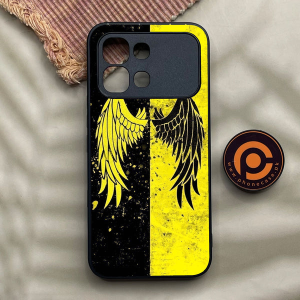Infinix Note Edge - Angel 2.0 Design 1 - Premium Metal Printed Soft Bumper Shock Proof Case
