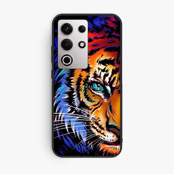 Itel S25 Ultra - Tiger Art - Premium Metal Printed Soft Bumper Shock Proof Case