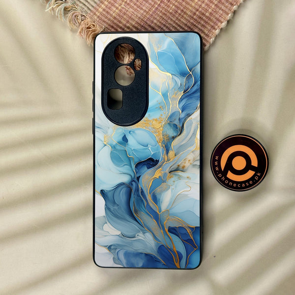 Oppo Reno 10 Pro Plus - Liquid Design 1 - Premium Metal Printed Soft Bumper Shock Proof Case