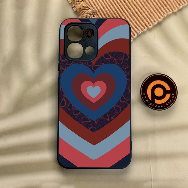 Oppo A6 Pro - Heart 2.0 Design 2 - Premium Metal Printed Soft Bumper Shock Proof Case