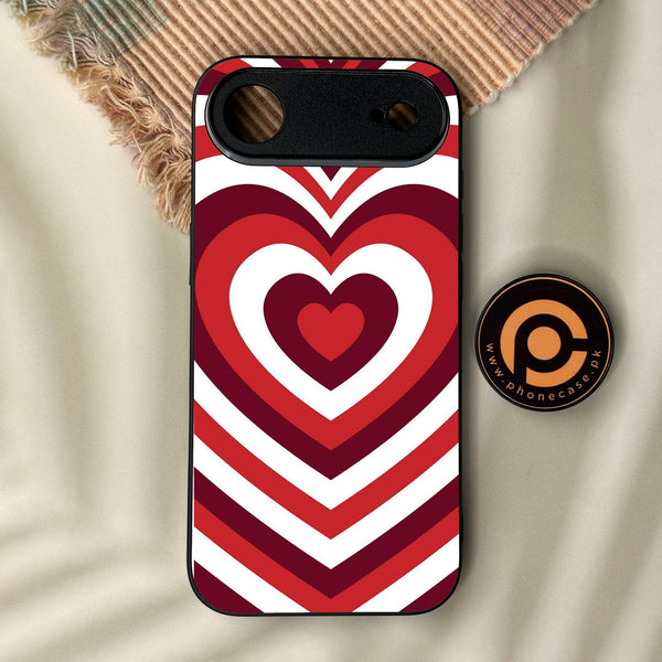 iPhone Air - Heartbeat Design 5 - Premium Metal Printed Soft Bumper Shock Proof Case