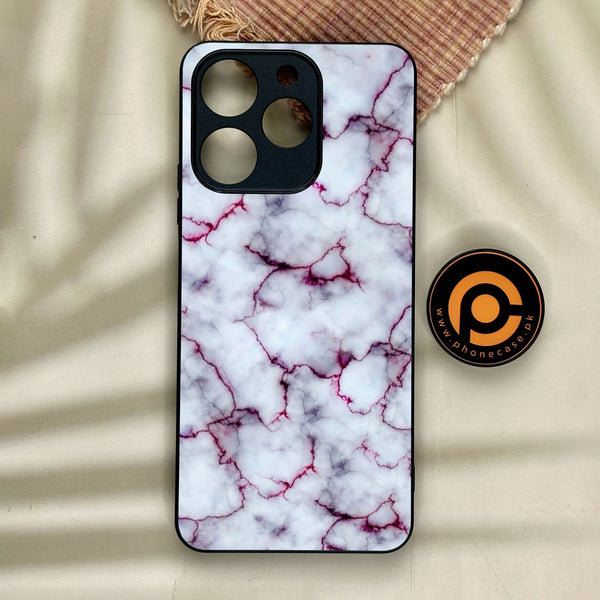 Realme Note 70 - White Design 1 - Premium Metal Printed Soft Bumper Shock Proof Case