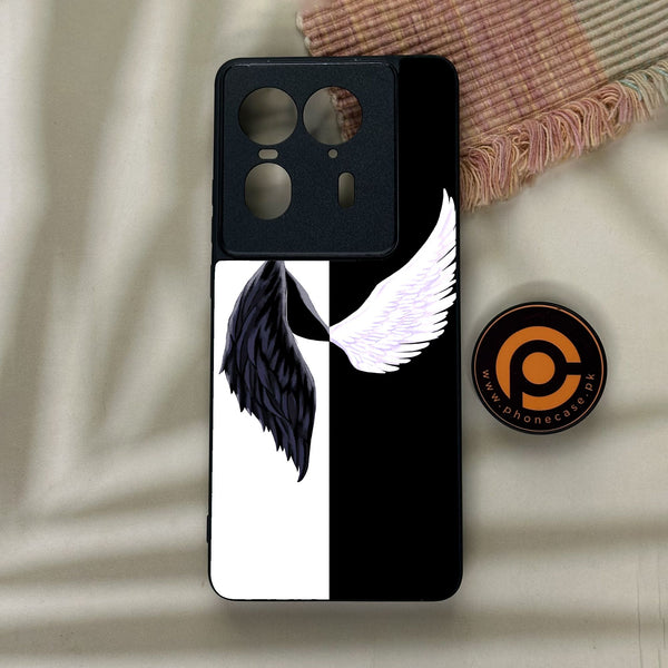 Motorola Edge 50 Ultra - Angel 2.0 Design 5 - Premium Metal Printed Soft Bumper Shock Proof Case