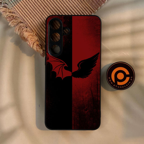 Galaxy S25 Plus - Angel 2.0 Design 6 - Premium Metal Printed Soft Bumper Shock Proof Case