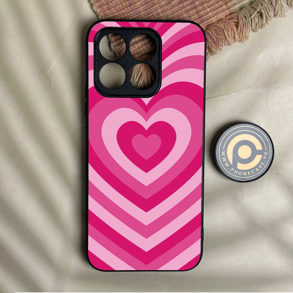 Honor X8b - Heartbeat Design 6 - Premium Metal Printed Soft Bumper Shock Proof Case