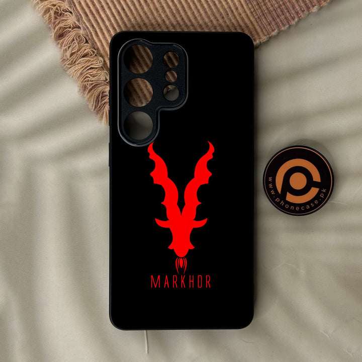 Samsung Galaxy S26 Ultra - Markhor Design 10 - Premium Metal Printed Soft Bumper Shock Proof Case