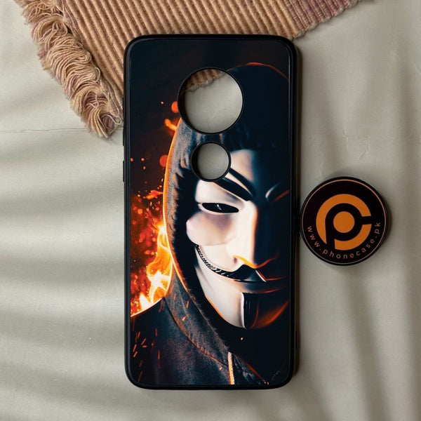 Motorola Moto G7 Plus - Anonymous 2.0 Design 6 - Premium Metal Printed Soft Bumper Shock Proof Case
