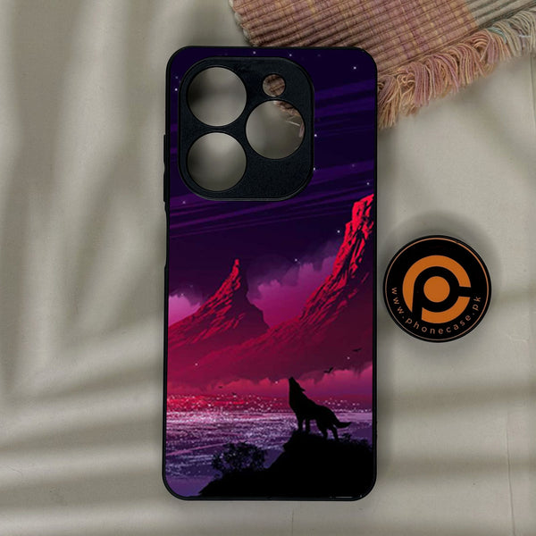 Infinix Smart 10 HD - Wolf Design 7 - Premium Metal Printed Soft Bumper Shock Proof Case