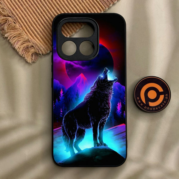 Realme  16 Pro - Wolf Design 2 - Premium Metal Printed Soft Bumper Shock Proof Case