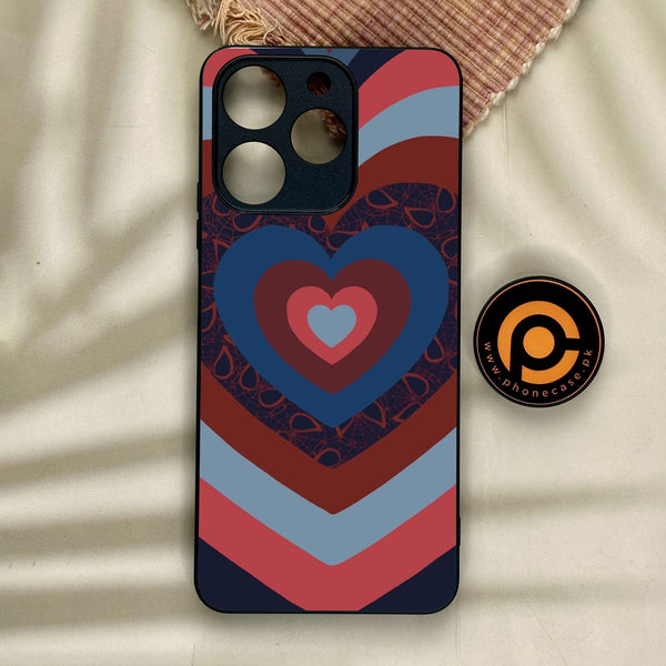 Realme Note 70 - Heart 2.0 Design 2 - Premium Metal Printed Soft Bumper Shock Proof Case