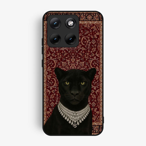 Motorola Edge 70 Fusion Plus - Black Panther - Premium Metal Printed Soft Bumper Shock Proof Case
