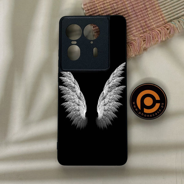 Motorola Edge 50 Ultra - Angel Wings Design 6 - Premium Metal Printed Soft Bumper Shock Proof Case