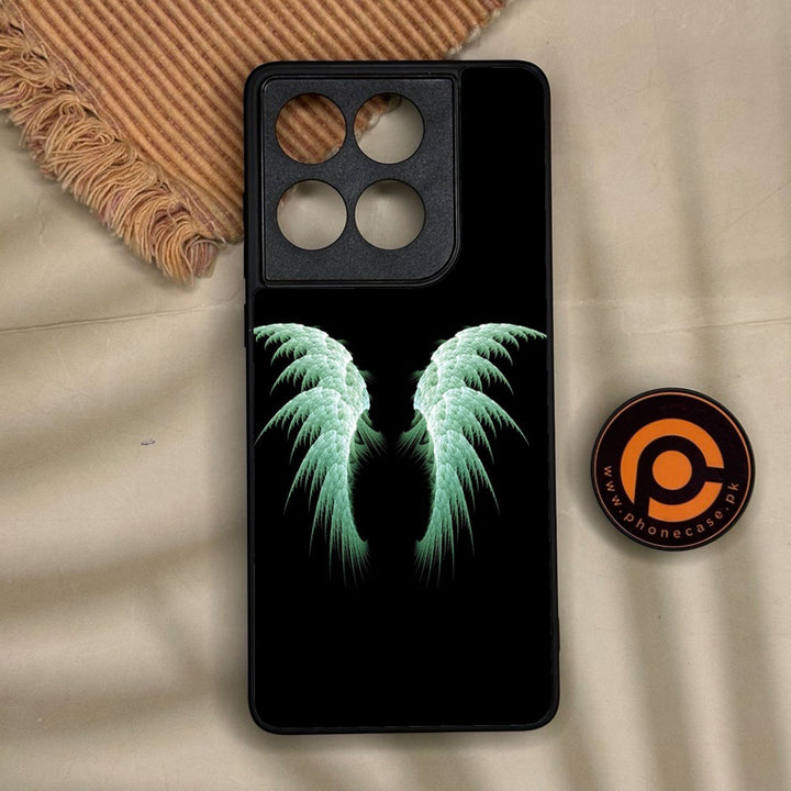 Motorola Edge 60 Fusion - Angel Wings Design 5 - Premium Metal Printed Soft Bumper Shock Proof Case