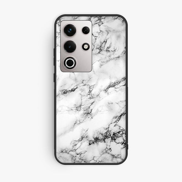 Itel S25 Ultra - White Design 7 - Premium Metal Printed Soft Bumper Shock Proof Case