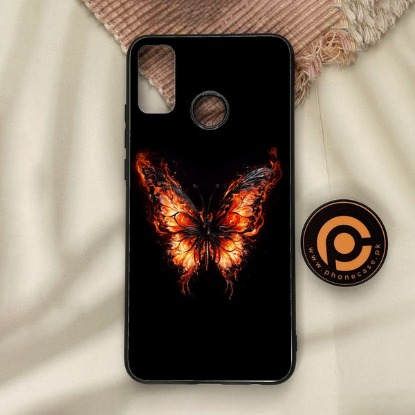 Honor 9X Lite - Butterflies Design 5 - Premium Metal Printed Soft Bumper Shock Proof Case