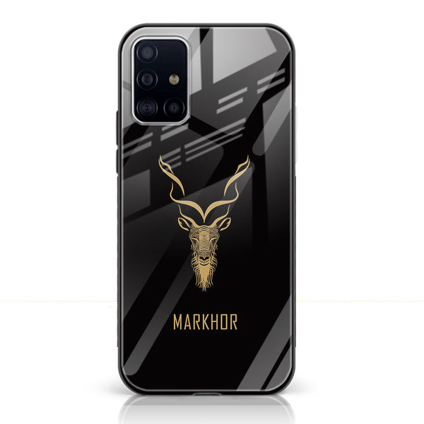 Samsung Galaxy A71 - Markhor Design 3 - Premium Printed Glass soft Bumper shock Proof Case CS-22894 CS-23045 CS-27679