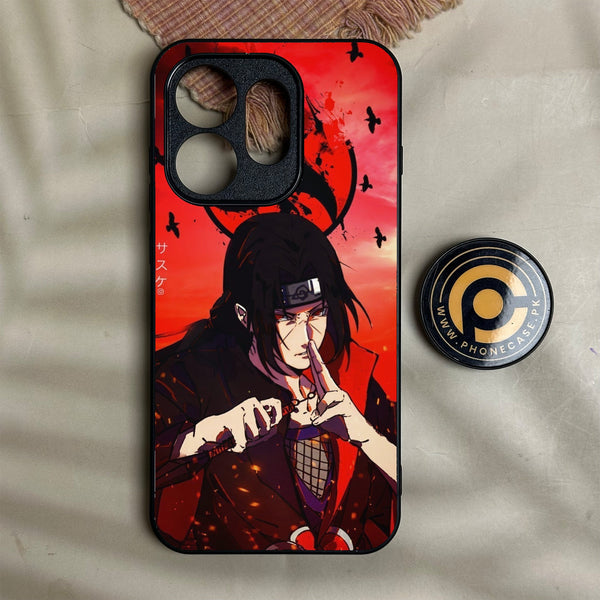 Oppo Reno 16 - Uchiha Itachi - Premium Metal Printed Soft Bumper Shock Proof Case