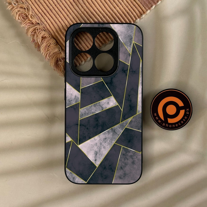 Xiaomi 17 - Geometric Design 2 - Premium Metal Printed Soft Bumper Shock Proof Case