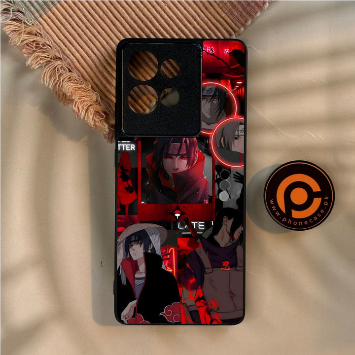 Motorola Edge 50 - Itachi Aesthetic - Premium Metal Printed Soft Bumper Shock Proof Case