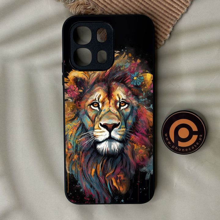 Oppo A6K - Tiger 2.0 Design 10 - Premium Metal Printed Soft Bumper Shock Proof Case