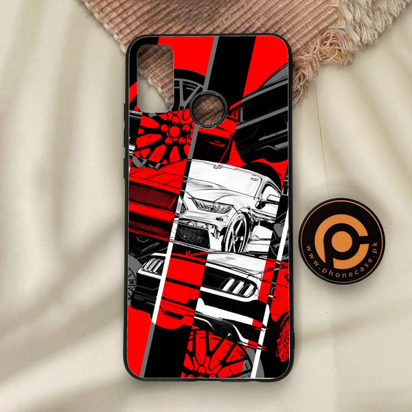 Honor 9X Lite - Racing Series 2.0 Design 6 - Premium Metal Printed Soft Bumper Shock Proof Case