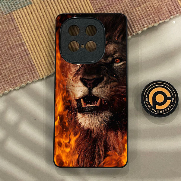 iQOO Z10 Turbo Pro - Tiger Design 2 - Premium Metal Printed Soft Bumper Shock Proof Case