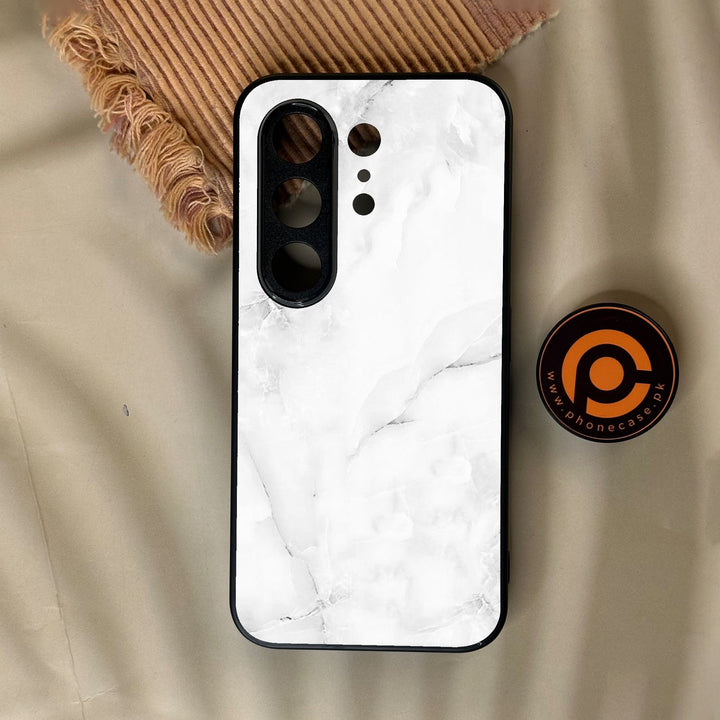Tecno Camon 50 4G - White Design 5 - Premium Metal Printed Soft Bumper Shock Proof Case