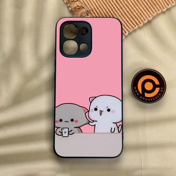 Oppo A6 Pro - Cute Bubu Dudu Design 2 - Premium Metal Printed Soft Bumper Shock Proof Case
