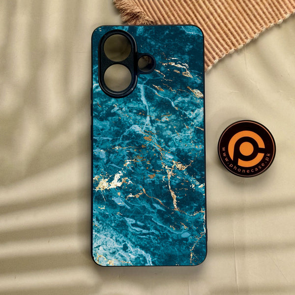 Vivo V60 Lite  - Blue 2.0 Design 1 - Premium Metal Printed Soft Bumper Shock Proof Case