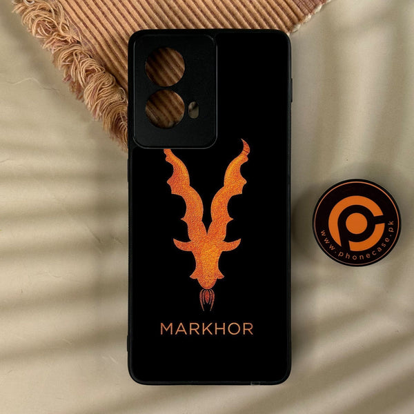 Motorola Edge 2024 - Markhor Design 12 - Premium Metal Printed Soft Bumper Shock Proof Case