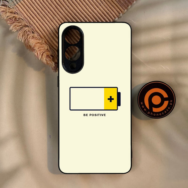 Galaxy S25 Edge - Be Positive Design - Premium Metal Printed Soft Bumper Shock Proof Case