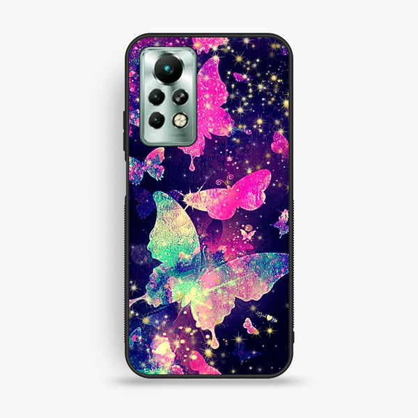 Infinix Note 11 Pro - Butterflies Design 9 - Premium Metal Printed Soft Bumper Shock Proof Case