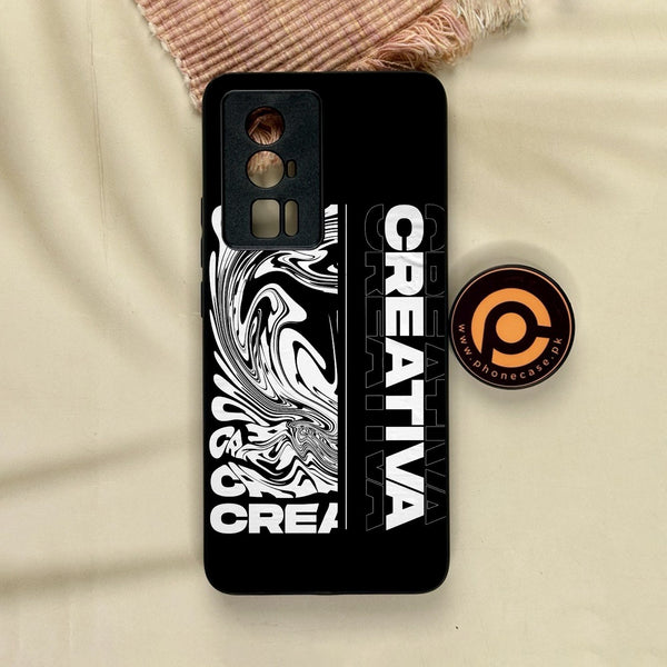 Xiaomi Redmi K60 Pro - Creative - Premium Metal Printed Soft Bumper Shock Proof Case
