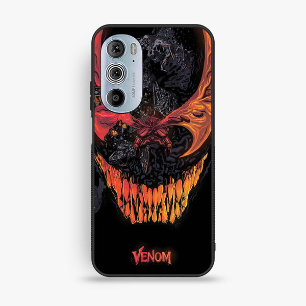 Motorola Edge 30 Pro - Venom Case - Premium Metal Printed Soft Bumper Shock Proof Case