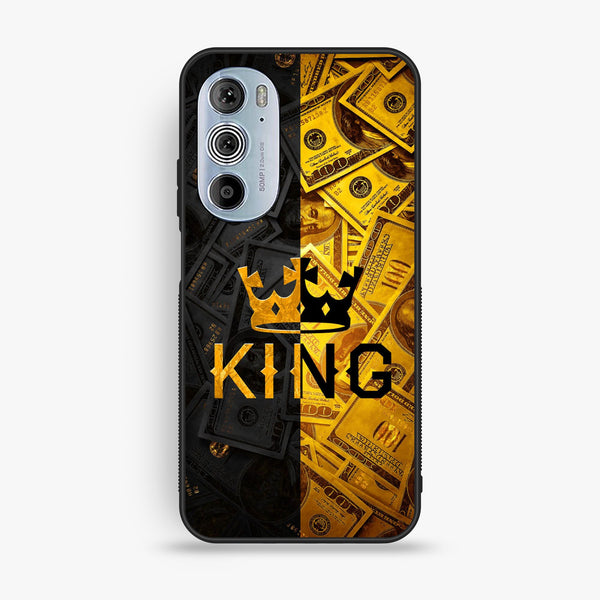 Motorola Edge 30 Pro - King Design 9 - Premium Metal Printed Soft Bumper Shock Proof Case