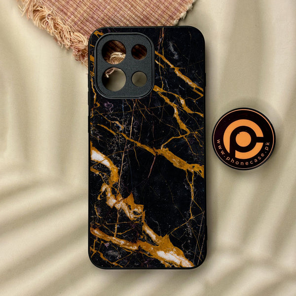 OnePlus 13T - Golden Black Marble - Premium Metal Printed Soft Bumper Shock Proof Case