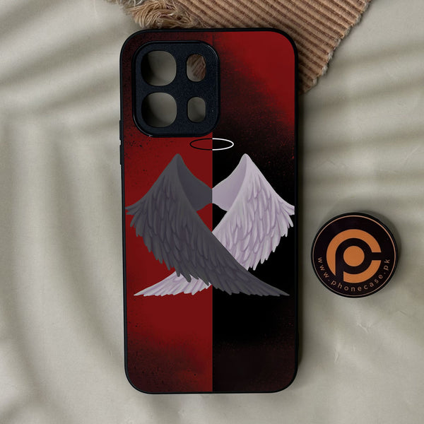 Oppo A6K - Angel 2.0 Design 7 - Premium Metal Printed Soft Bumper Shock Proof Case