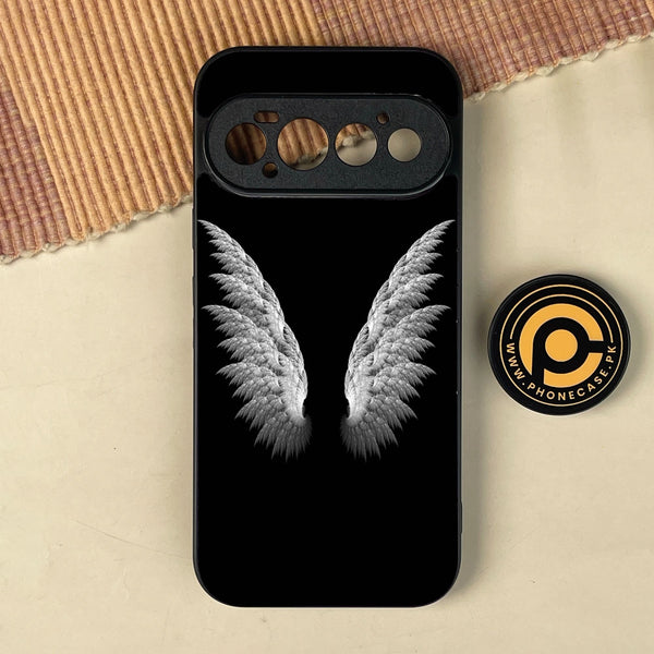 Google Pixel 11 Pro - Angel Wings Design 6 - Premium Metal Printed Soft Bumper Shock Proof Case