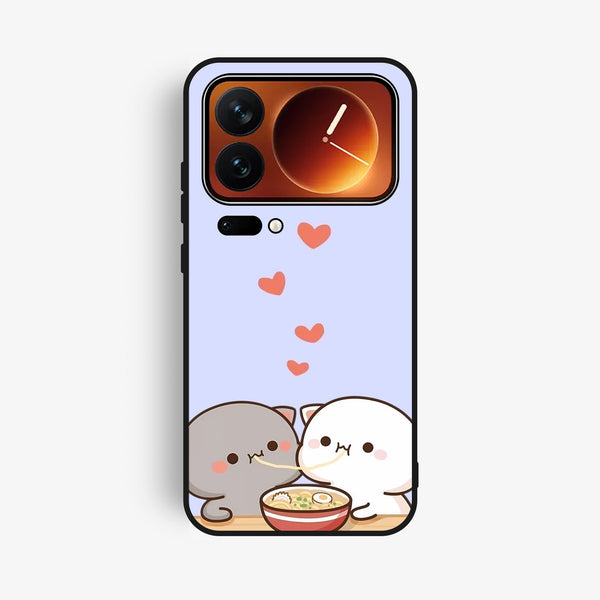 Xiaomi 17 Pro - Cute Bubu Dudu Design 10 - Premium Metal Printed Soft Bumper Shock Proof Case
