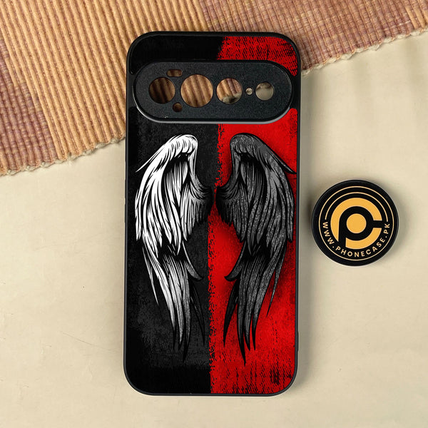 Google Pixel 11 Pro XL - Angel 2.0 Design 10 - Premium Metal Printed Soft Bumper Shock Proof Case
